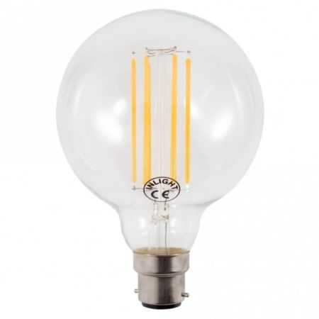 Forum Inlight G95 BC 6W LED Filament Clear Bulb | INL-G95-LED-BC-CLR