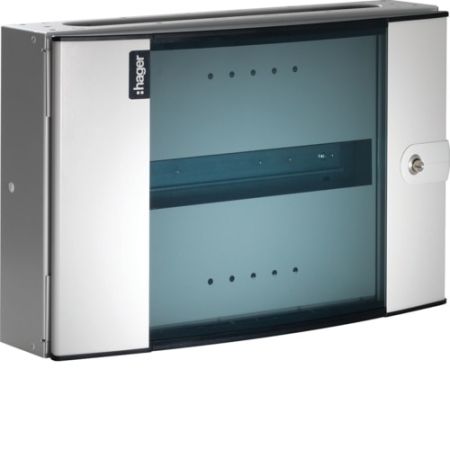 Hager Invicta 16 Module Din Rail Extension Box Glazed Door | JK116EG