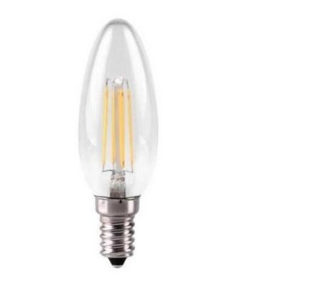 Kosnic 4w Dimmable LED Filament Candle Lamp E14/SES Warm White KDFL04CNDE14CLR27