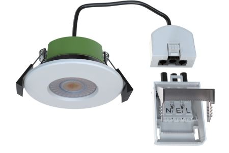 Luxlite LUX-KINDLE2-CCT Kindle IP65 7W 4CCT Dimmable LED Fire Rated Downlight