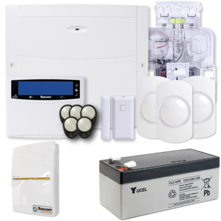 Texecom Ricochet Premier Elite 64W Wireless Alarm Kit C/W Smartcom | KIT-1002-WIFI