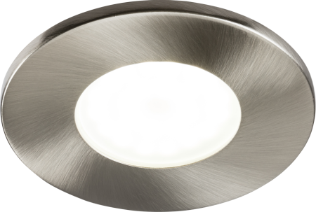 Knightsbridge Fixed GU10 Fire-Rated Downlight Brushed Chrome | VFCFBC