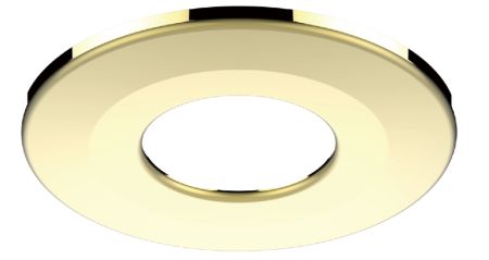 Kosnic Round Brass Magnetic bezel for Mauna Fire Rated Downlight | MAUBZ-BAS
