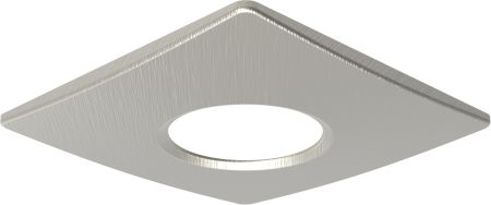 Kosnic Square Satin Chrome Magnetic bezel for Mauna Fire Rated Downlight | KPT-06DFBZ-SCHM