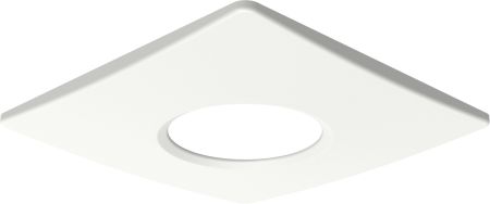 Kosnic Square White Magnetic bezel for Mauna Fire Rated Downlight | MAUBZ-SWHT
