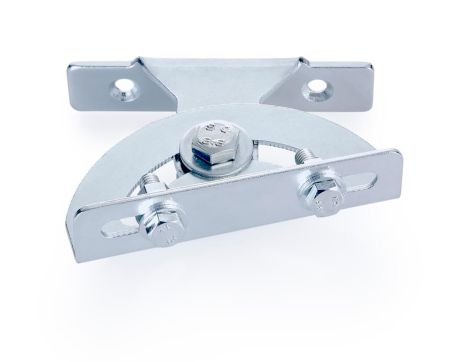 KR Products Wall Mounted Zinc Plated Smiley Swivel Bracket for Small LED Floodlight | KRP1SM