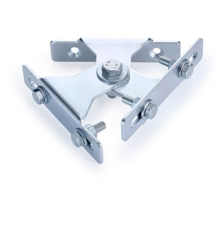 KR Products Wall Mounted Zinc Plated Twin Swivel Bracket Dual LED Floodlights | KRP2