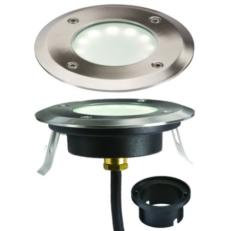 Knightsbridge IP65 1.2w White LED Ground/Deck Light LEDM08W1