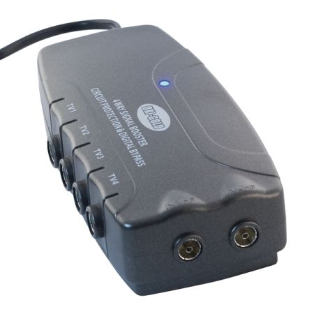 Selectric OXI-GOLD 4 Way Booster Box with Digital Bypass & Circuit Protection | LG303
