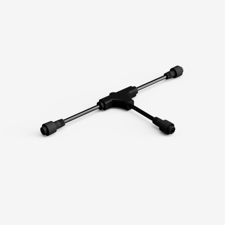 Luxlite Core Series Connectable Festoon Strings 2 Way T Shaped IP44 Splitter | LUX-FEST2WAY