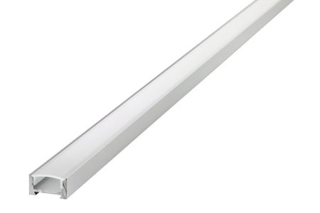 Luxlite 2M Aluminium Surface Mounted Profile with Clear Cover | LUX-SFPCC-2M