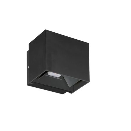 Aurora Klay 10W Multi-Directional IP65 Wall Light 4000K Black | EN-WL10BLK/40