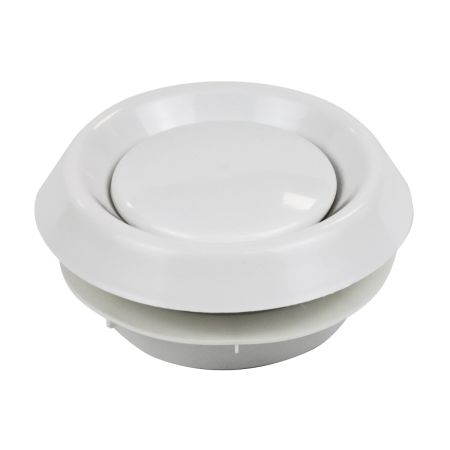 Verplass 100mm Round Plastic Ceiling Valve | VKC306F