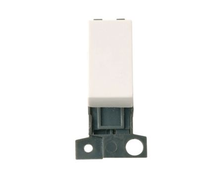 Click MiniGrid 10AX Ingot 2 Way Retractive Switch White MD004PW