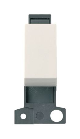 Click MiniGrid 10A 3 Position Retractive Switch Module Polar White | MD075PW