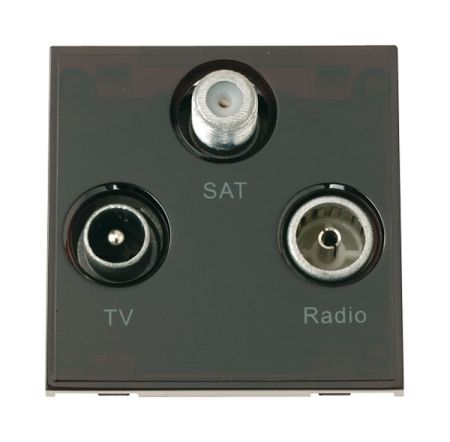 Click New Media Triplexed TV, Radio and Satellite Module Black MM430BK