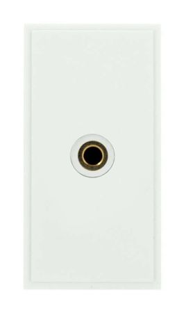Click New Media 3.5mm Audio Jack Module with Fly-Lead White MM496WH