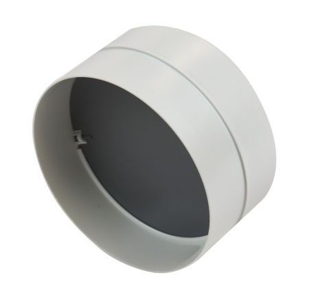 Manrose 616CD PVC 150mm/6Inch Round Pipe Connector with Damper | 616CD