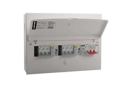 Navitas Dual RCCB 8 Usable Ways SPD Consumer Unit | N10HIX
