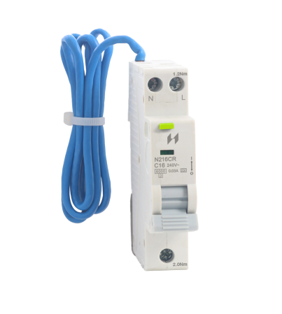 Navitas Bi-Directional Mini RCBO 16A C Curve 30mA Type A | N216CR