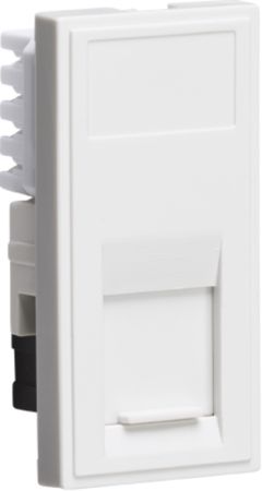Knightsbridge UTP CAT5E RJ45 Outlet Module 25 x 50mm - White | NETCAT5WH