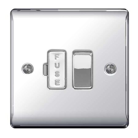 BG Nexus Metal Polished Chrome Switched 13A Fused Connection Unit | NPC50