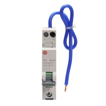 Wylex NXSB32AFD 32A 30mA SPswN B Curve 6kA Type-A Miniature Bi-Directional AFDD RCBO