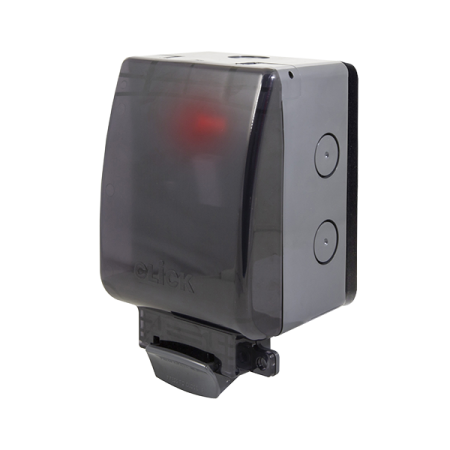 Click AQUIP66 13A Weatherproof IP66 Outdoor Transparent Lid Fused Spur | OA652T