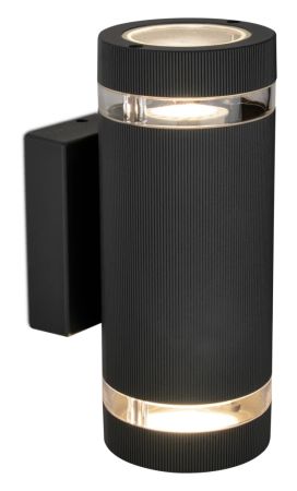 Kosnic Lighting Ocala Up/Down GU10 Wall Light Black | OCA-BLK