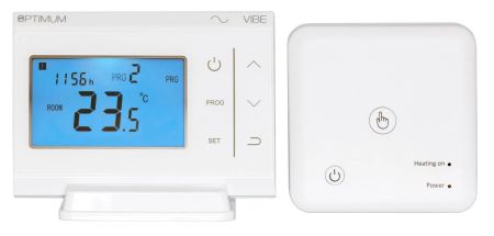 Optimum Vibe (RF) Battery Programmable Room Thermostat | OP-TPISTAT