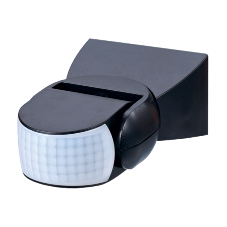Ovia Lighting Wall Mounted Multi-Directional IP65 180° Pir Black | OVPIR004BK