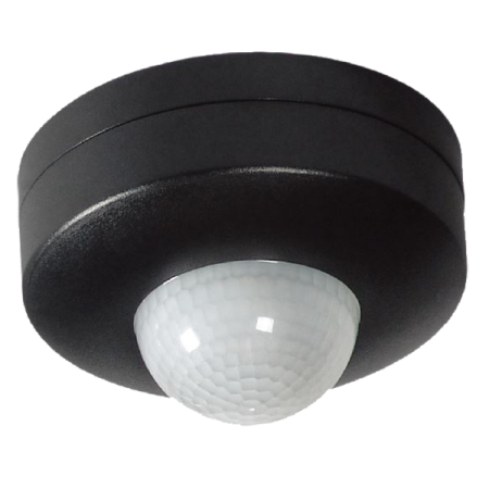Ovia Lighting 360º Surface Mounted Motion Sensor Black | OVPIR006BK