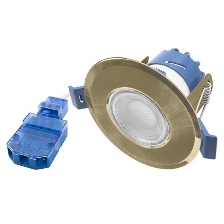 Ovia Inceptor Milli 4W / 6.4W LED Fire Rated Tri-Colour Dimmable Downlight Antique Brass| OXM-AB