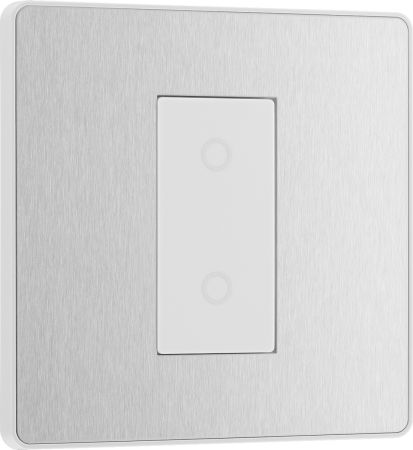 BG Evolve PCDBSTDS1W 2-Way Secondary 200W Single Touch Dimmer Switch - Brushed Steel