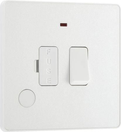 BG Evolve 13 Amp Switched Fused Spur c/w Neon Pearlescent White | PCDCL52W