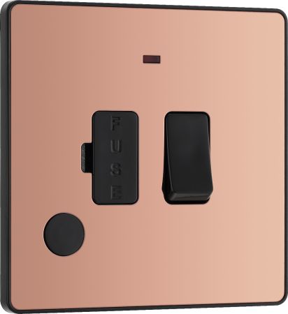 BG Evolve Polished Copper Switched Fuse Spur & Neon | PCDCP52B