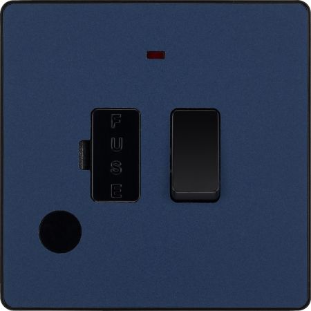 BG Evolve Matt Blue Switched Fused Connection Unit | PCDDB52B