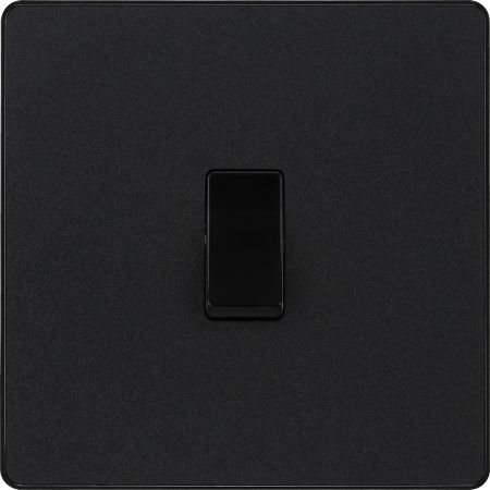 BG Evolve Matt Black 1G 2-Way 20 Amp Light Switch | PCDMB12B