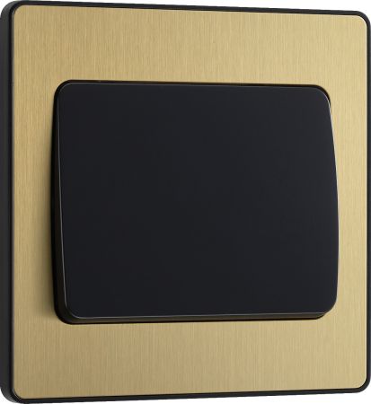BG Evolve Satin Brass 1G 2W Wide Rocker Light Switch | PCDSB12WB