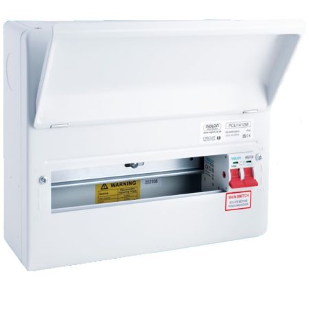 Niglon Protego 14 Modular 12 Way 100A Isolator Metal Consumer Unit | PCU1412M
