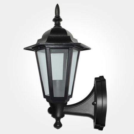 Eterna Black PIR Sensor Security Garden Lantern | PIRL60BK