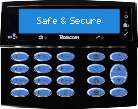 Texecom Premier Elite LCDLP LCD Keypad Midnight Black | DBD-0200