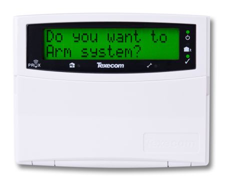 Texecom Premier Elite LCDLP Large Screen & Proximity Remote Keypad | DBD-0002