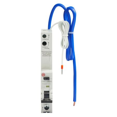 Wylex Type C 16A 30mA 1P+N 10Ka Type A Single Pole RCBO | PSBS16/1