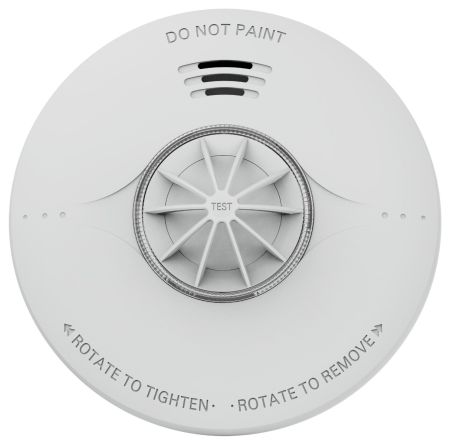 Qvis Fire QFS-EL10-IH-RF Elite-Battery Powered Heat Detector RF Interlinkable 10 yr sealed lithium