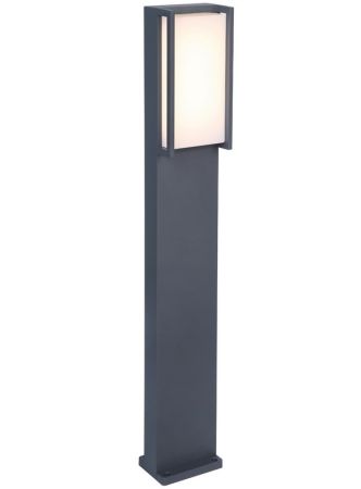 Lutec 7193001118 Qubo Anthracite Grey 18w LED Bollard Light