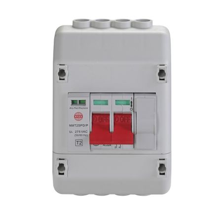Wylex 100A DP Supply Isolator with Surge Protection Device Type 2 SPD | REC2SPD