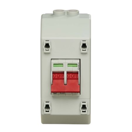 Wylex 100A DP Mains Switch & Enclosure Supply Isolator with Allen Key Screw Heads | REC2STT