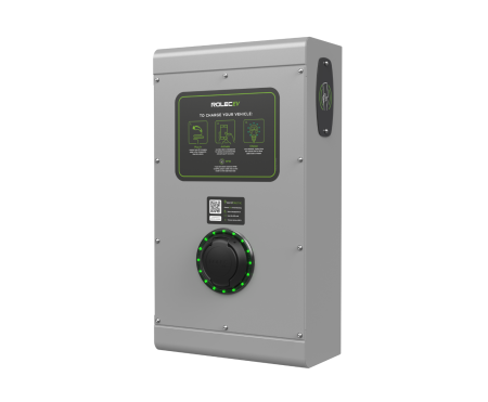 Rolec SecuriCharge 22kw Single Type 2 Socket Smart 3-Phase EV Charger Grey | ROLEC0113G