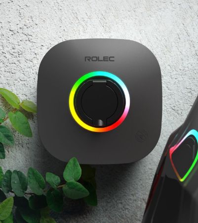 Rolec EVO Intelligent Smart WiFi 32A RFID 7.4kW EV Car Charger Daytona Grey | ROLEC5011